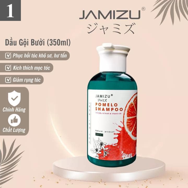 Dầu Gội Bưởi Đỏ JAMIZU JAPAN 350ml